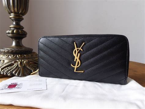 ysl wallet zip around|YSL zipper wallet.